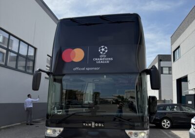 DECORAZIONE BUS CHAMPIONS LEAGUE – FINALE MONACO 30/05/2025